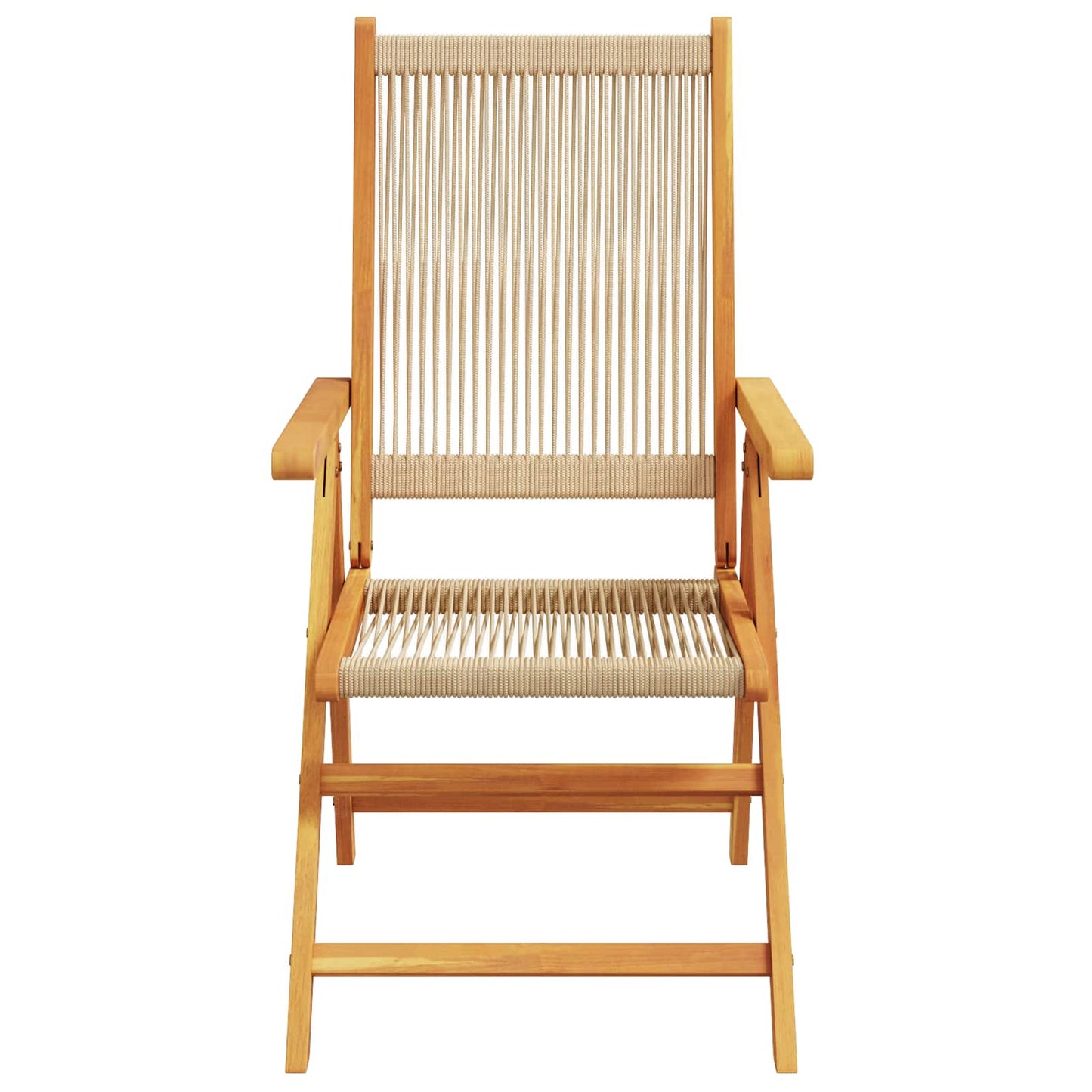 Have Spisebordssæt 5 stk. Beige Massivt Akacietræ