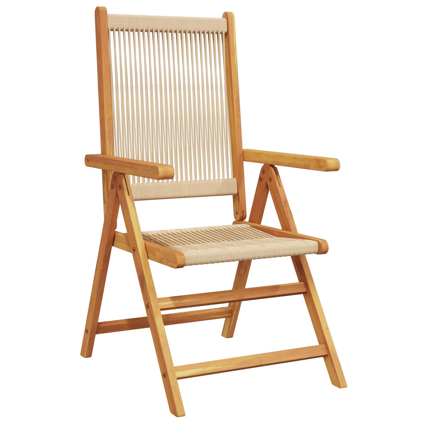 Have Spisebordssæt 7 stk. Beige Massivt Akacietræ