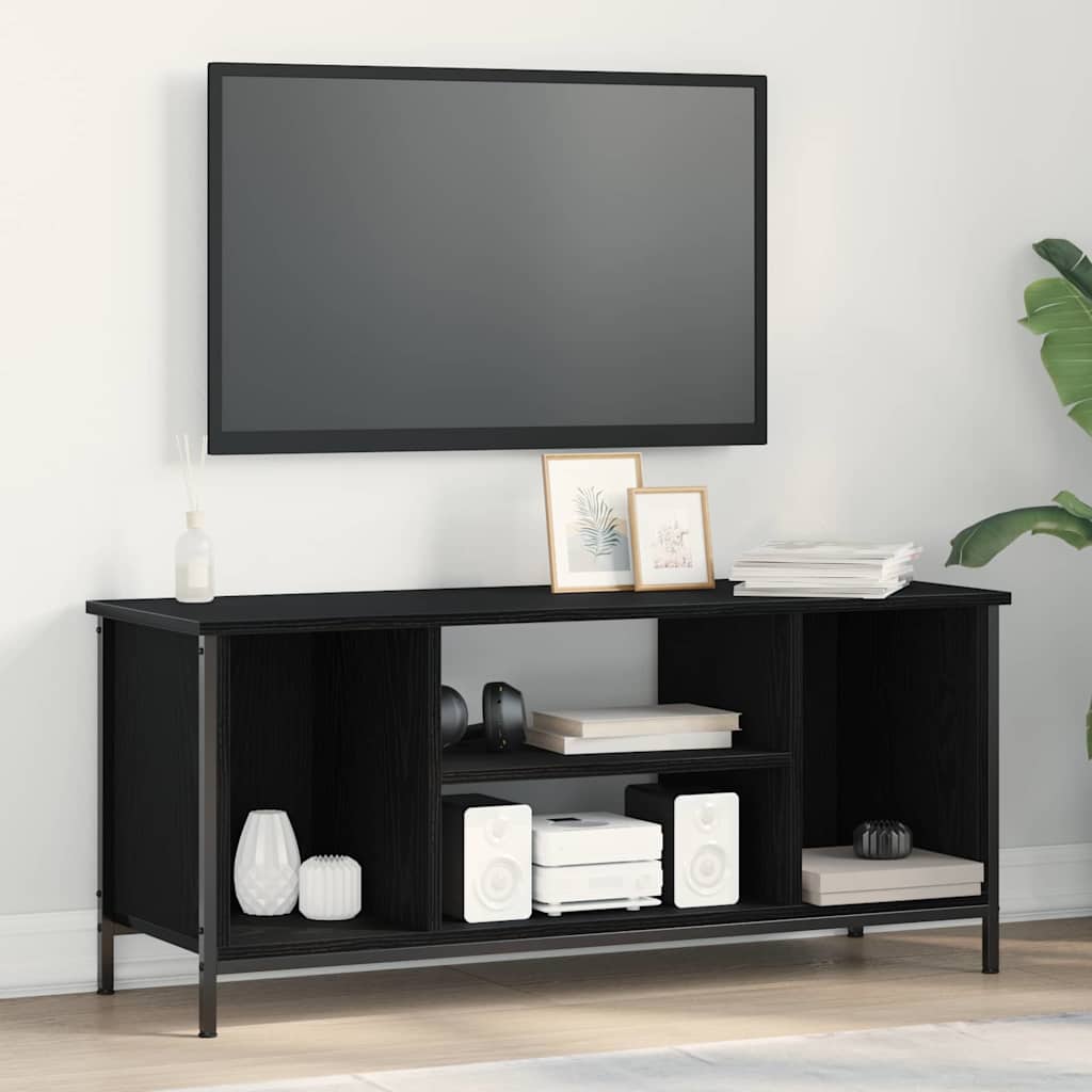 TV-skab Sort eg 102 x 35 x 45 cm Konstrueret træ