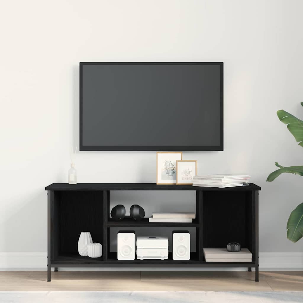 TV-skab Sort eg 102 x 35 x 45 cm Konstrueret træ