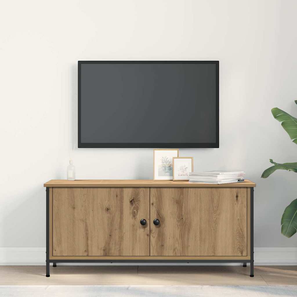 TV-skab Artisan Egetræ 100 x 35 x 45 cm Konstrueret træ