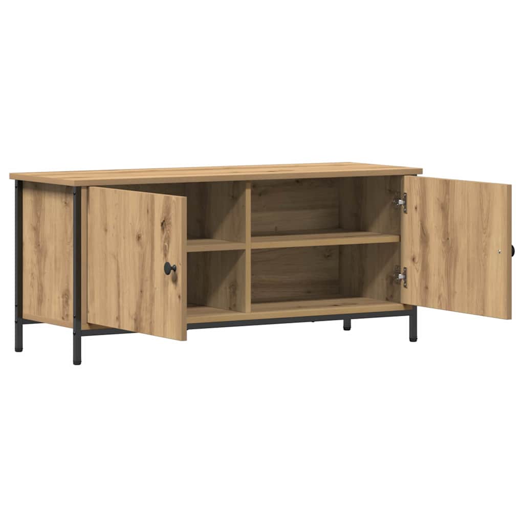 TV-skab Artisan Egetræ 100 x 35 x 45 cm Konstrueret træ