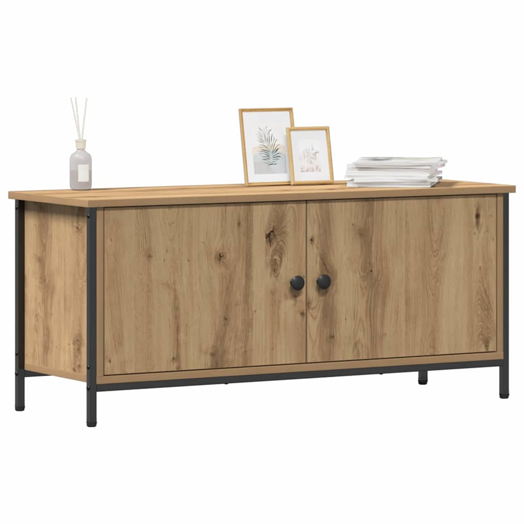 TV-skab Artisan Egetræ 100 x 35 x 45 cm Konstrueret træ