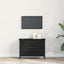 TV-skab Sort eg 60 x 35 x 45 cm Konstrueret træ