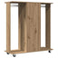 Garderobe med hjul artisan eg 102 x 38 x 110 cm Konstrueret træ