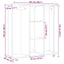 Garderobe med hjul artisan eg 102 x 38 x 110 cm Konstrueret træ