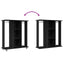 Garderobe med hylde Sort eg 102 x 38 x 110 cm Konstrueret træ