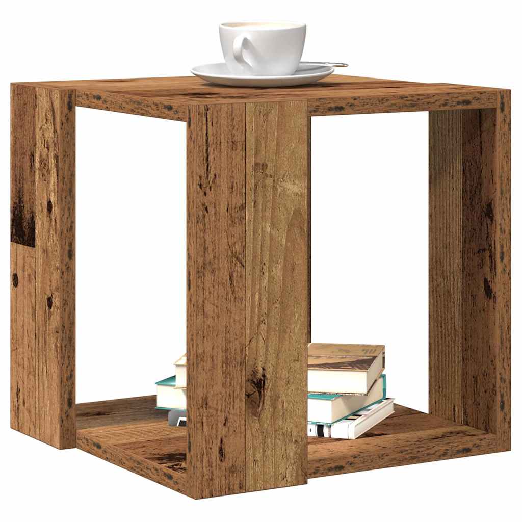Sofabord Gammelt træ 32 x 32 x 30 cm Konstrueret træ