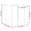 Sofabord Gammelt træ 32 x 32 x 30 cm Konstrueret træ