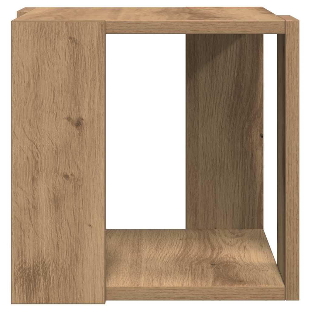 Sofabord Artisan Egetræ 32 x 32 x 30 cm Konstrueret træ