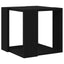 Sofabord Sort eg 32 x 32 x 30 cm Konstrueret træ