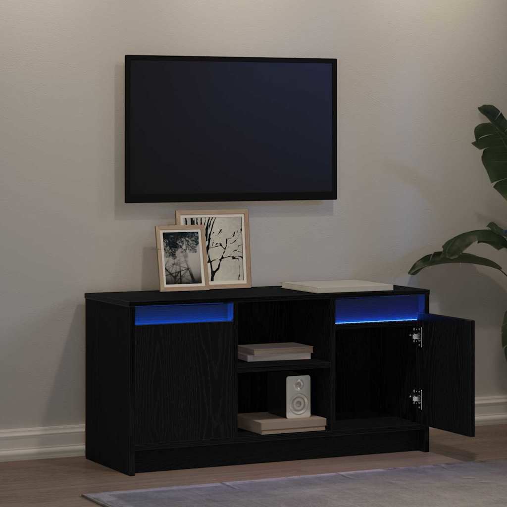 TV Enheder Sort 100 x 34 x 50 cm Konstrueret træ