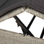 Dobbelt solstol Lysegrå 205 x 129 x 200 cm polyrattan