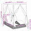 Dobbelt solstol med gardiner Sort 205 x 129 x 200 cm polyrattan