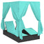 Dobbelt solstol Turkis 205 x 129 x 200 cm polyrattan