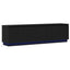 TV-skab med LED Sort eg 180 x 38 x 49 cm Konstrueret træ