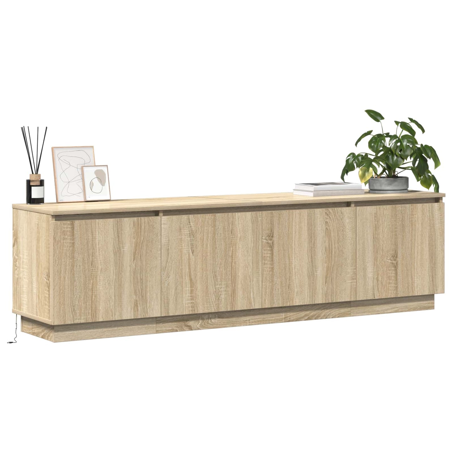 TV-skab Sonoma eg 180 x 38 x 49 cm Konstrueret træ