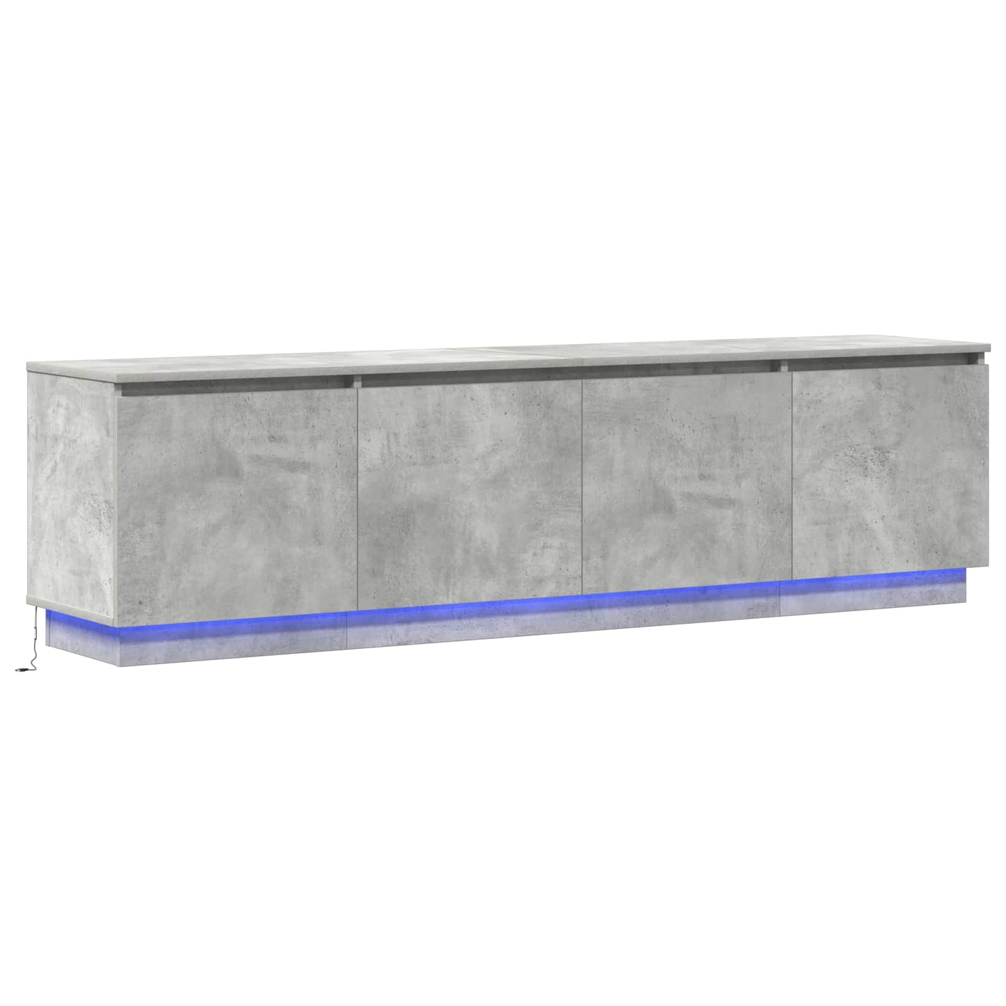 TV-skab Beton Grå 180 x 38 x 49 cm Konstrueret træ