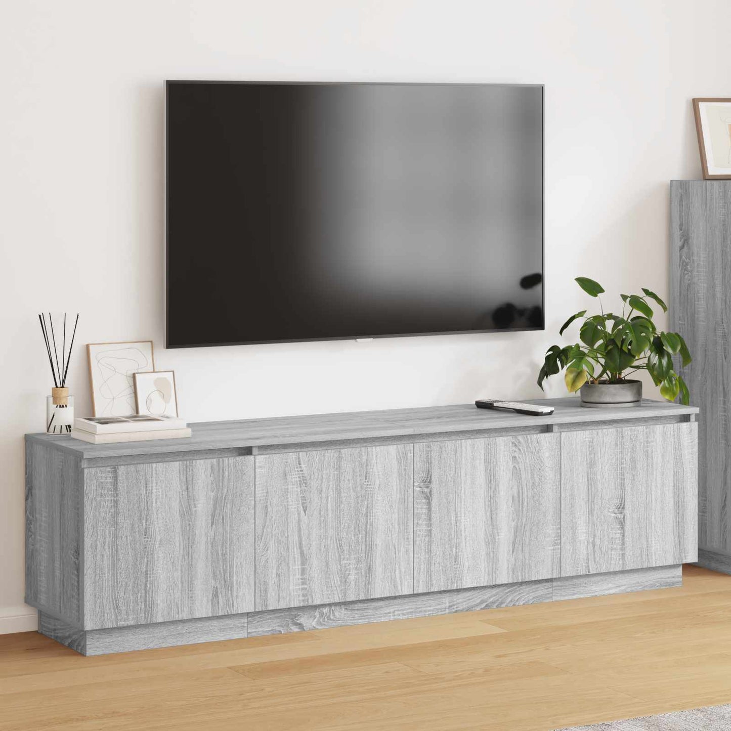 TV-skab Grå Sonoma 180 x 38 x 49 cm Konstrueret træ