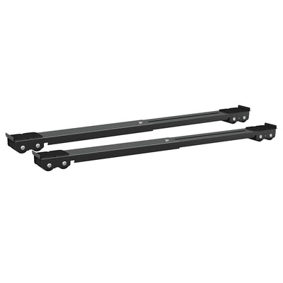 Vaskemaskinefod 2 pcs Sort 72 x 5 x 4,5 cm Rustfrit stål