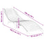 Solstol Brun 198 x 55 x 58,5 cm Massiv Teaktræ