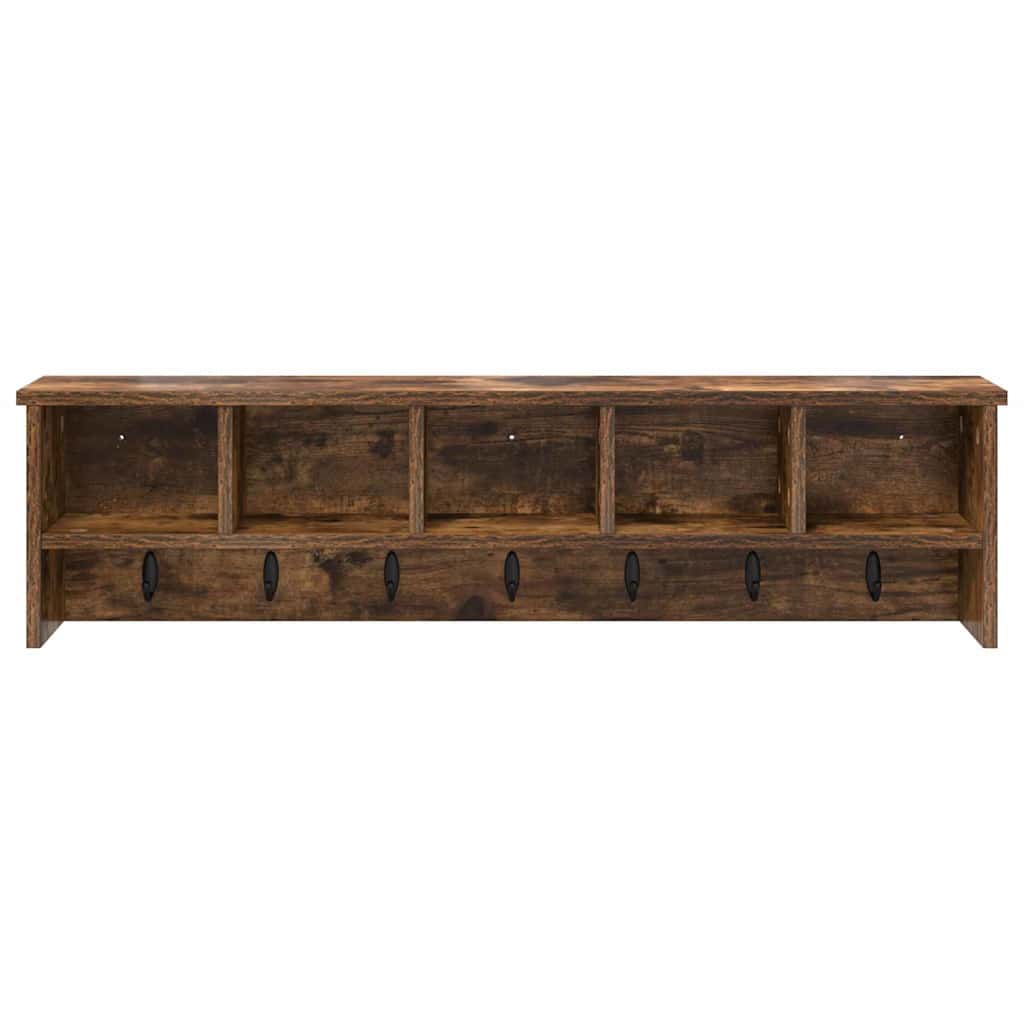 Vægmonteret Jakkeholder Vægmonteret Røget eg 100 x 16 x 26 cm