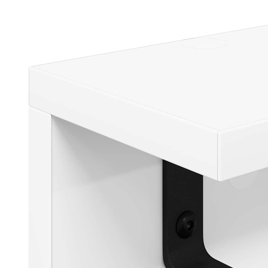 Vægmonteret Jakkeholder Vægmonteret Hvid 40 x 10,5 x 10,5 cm