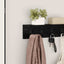 Vægmonteret Jakkeholder Vægmonteret Sort eg 40 x 10,5 x 10,5 cm
