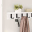 Vægmonteret Jakkeholder Vægmonteret Hvid 60 x 10,5 x 10,5 cm