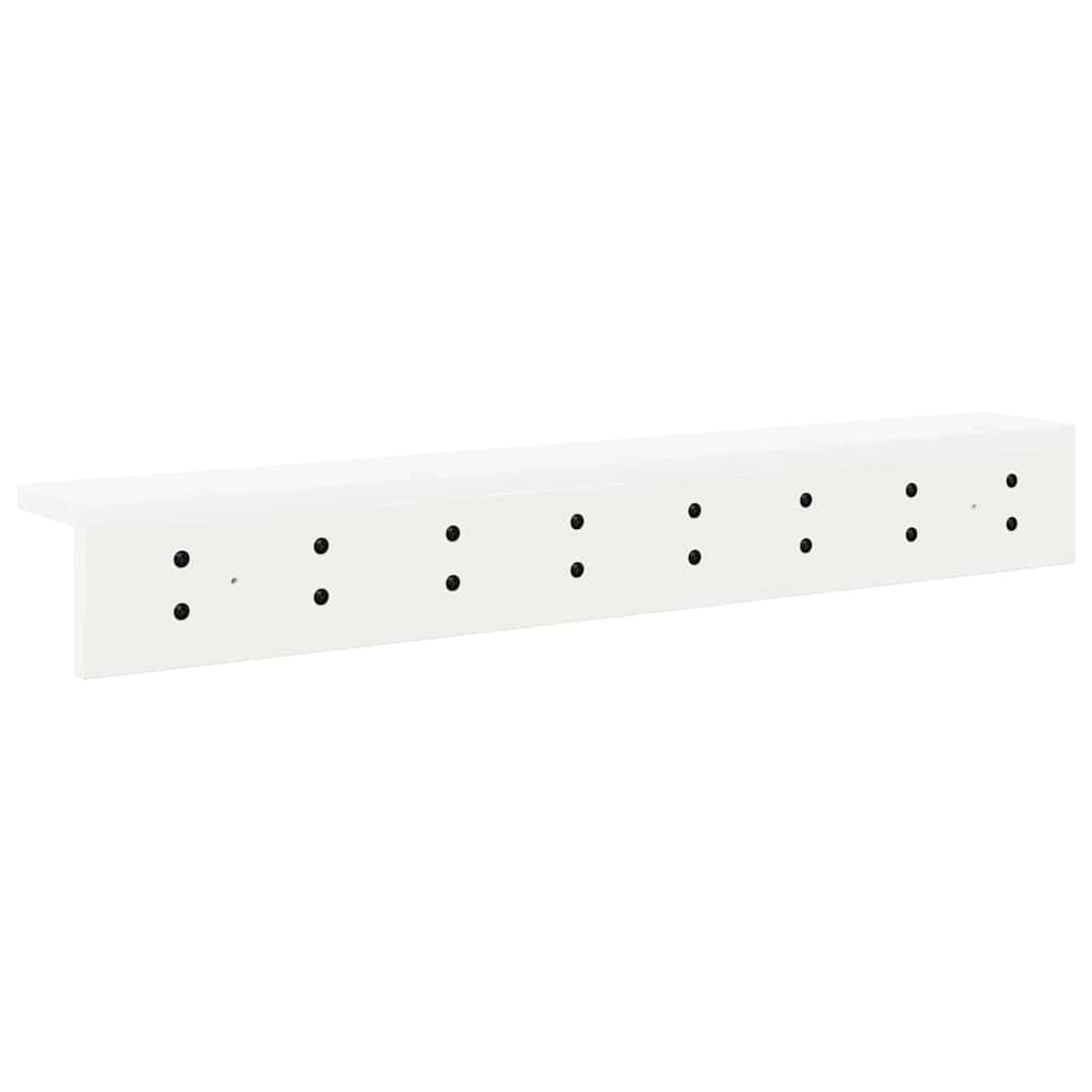 Vægmonteret Jakkeholder Vægmonteret Hvid 80 x 10,5 x 10,5 cm