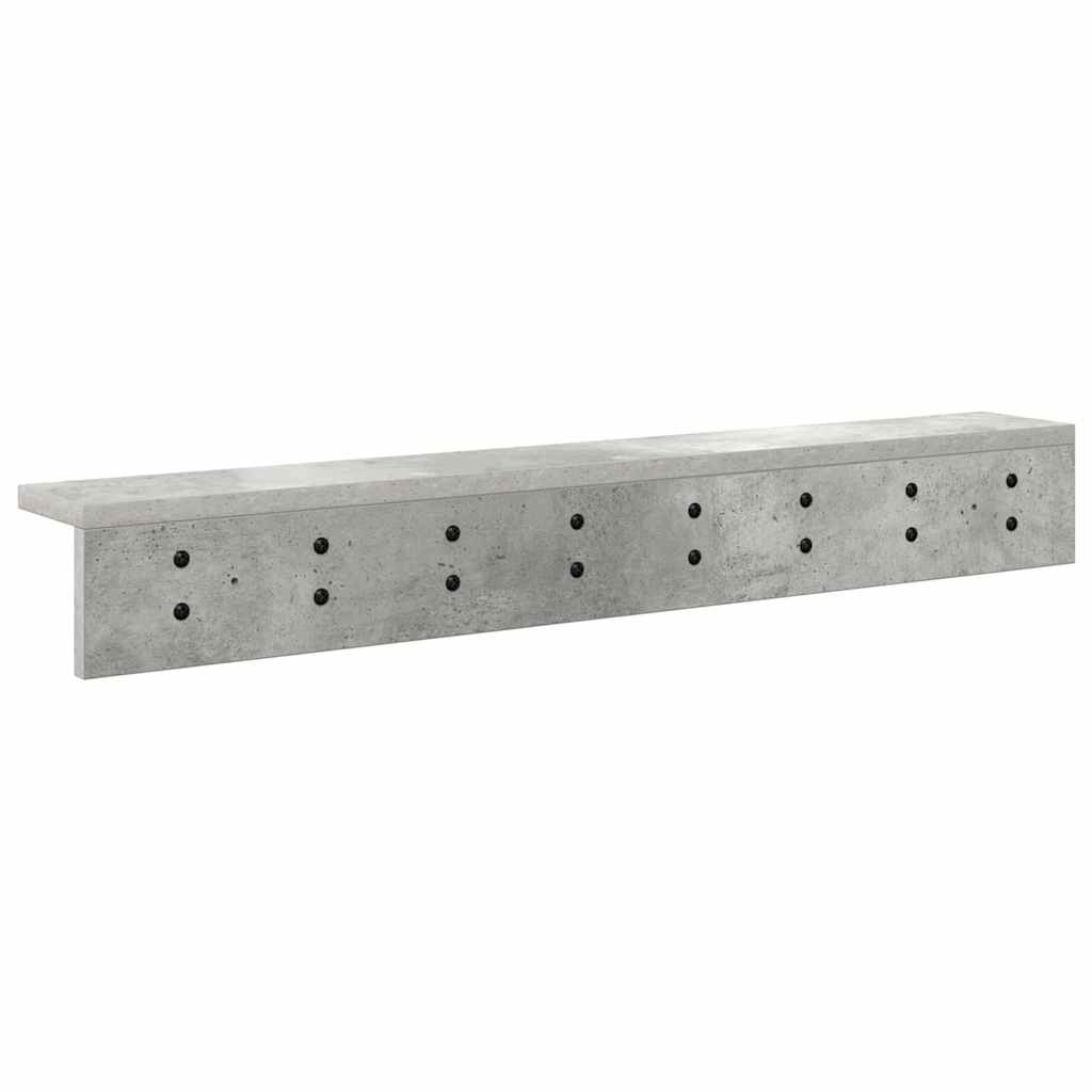 Vægmonteret Jakkeholder Vægmonteret Beton Grå Konstrueret træ