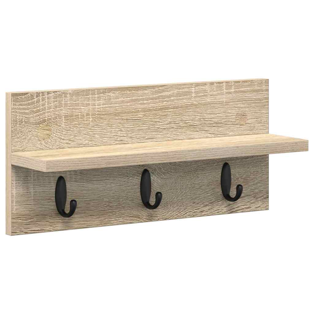 Vægmonteret Jakkeholder Vægmonteret Sonoma eg 40 x 10,5 x 18 cm