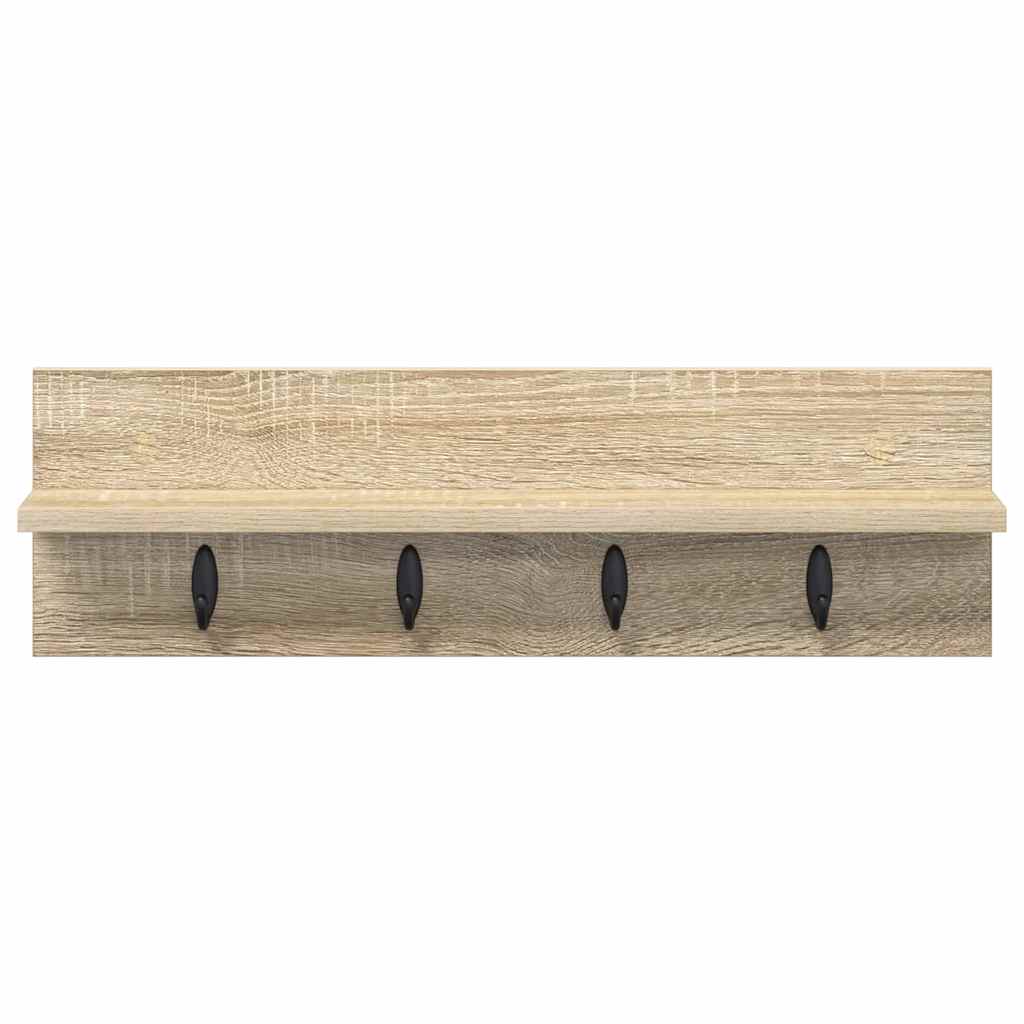 Vægmonteret Jakkeholder Vægmonteret Sonoma eg 60 x 10,5 x 18 cm