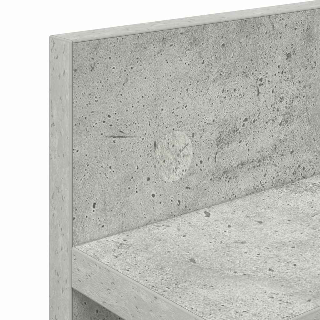 Vægmonteret Jakkeholder Vægmonteret Beton Grå 60 x 10,5 x 18 cm