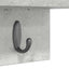 Vægmonteret Jakkeholder Vægmonteret Beton Grå 60 x 10,5 x 18 cm