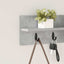 Vægmonteret Jakkeholder Vægmonteret Beton Grå 60 x 10,5 x 18 cm