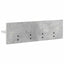 Vægmonteret Jakkeholder Vægmonteret Beton Grå 60 x 10,5 x 18 cm