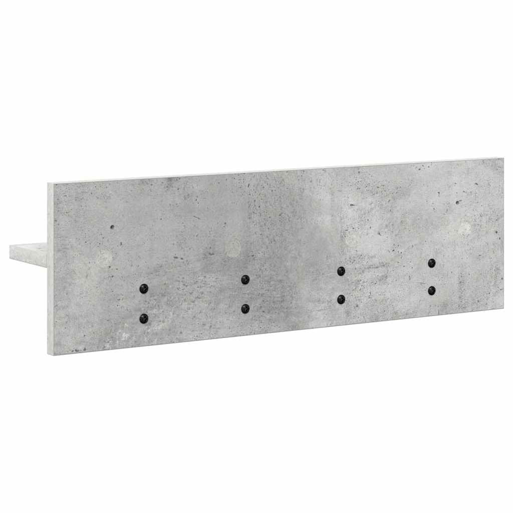 Vægmonteret Jakkeholder Vægmonteret Beton Grå 60 x 10,5 x 18 cm