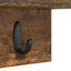 Vægmonteret Jakkeholder Vægmonteret Røget eg 60 x 10,5 x 18 cm