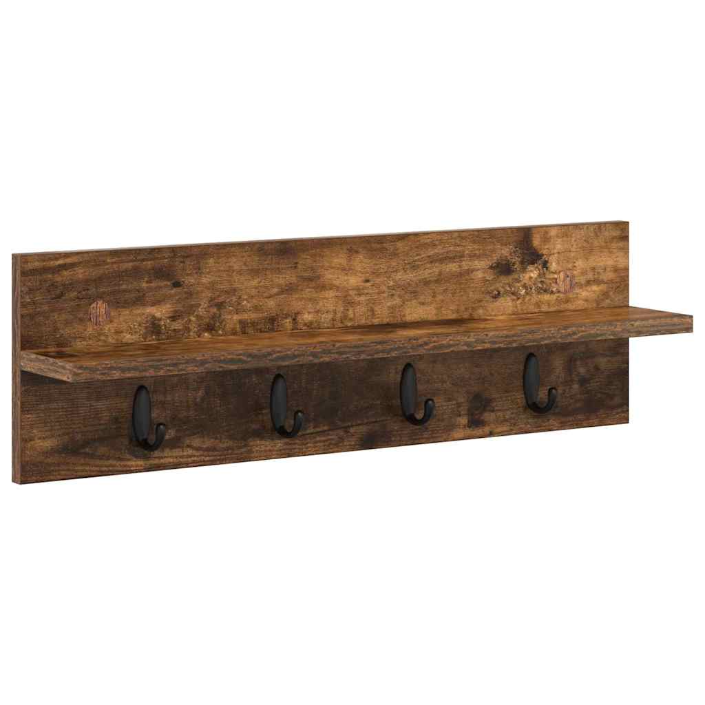 Vægmonteret Jakkeholder Vægmonteret Røget eg 60 x 10,5 x 18 cm
