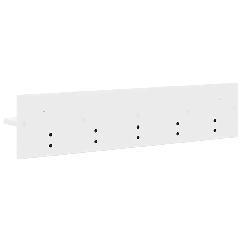 Vægmonteret Jakkeholder Vægmonteret Hvid 80 x 10,5 x 18 cm
