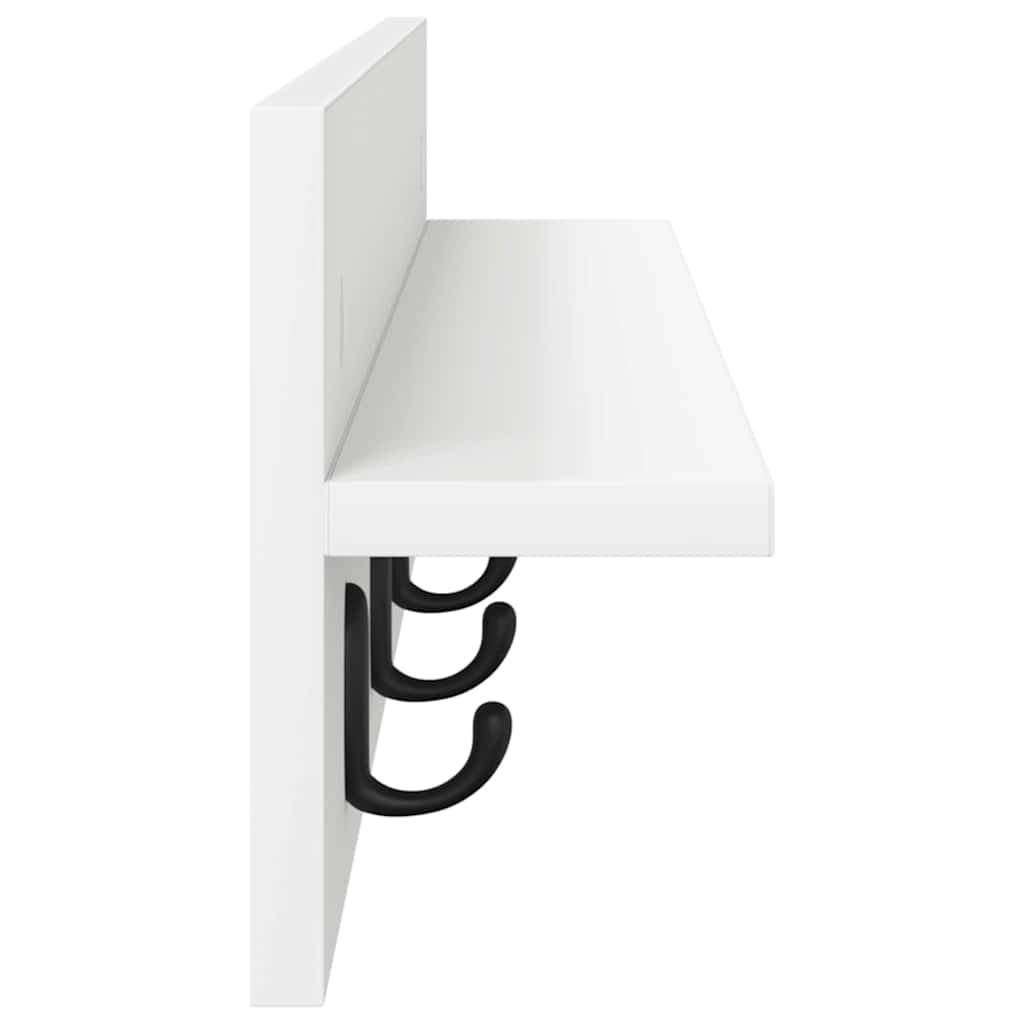 Vægmonteret Jakkeholder Vægmonteret Hvid 80 x 10,5 x 18 cm