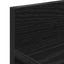 Vægmonteret Jakkeholder Vægmonteret Sort eg 80 x 10,5 x 18 cm