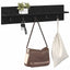 Vægmonteret Jakkeholder Vægmonteret Sort eg 80 x 10,5 x 18 cm