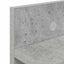 Vægmonteret Jakkeholder Vægmonteret Beton Grå 80 x 10,5 x 18 cm