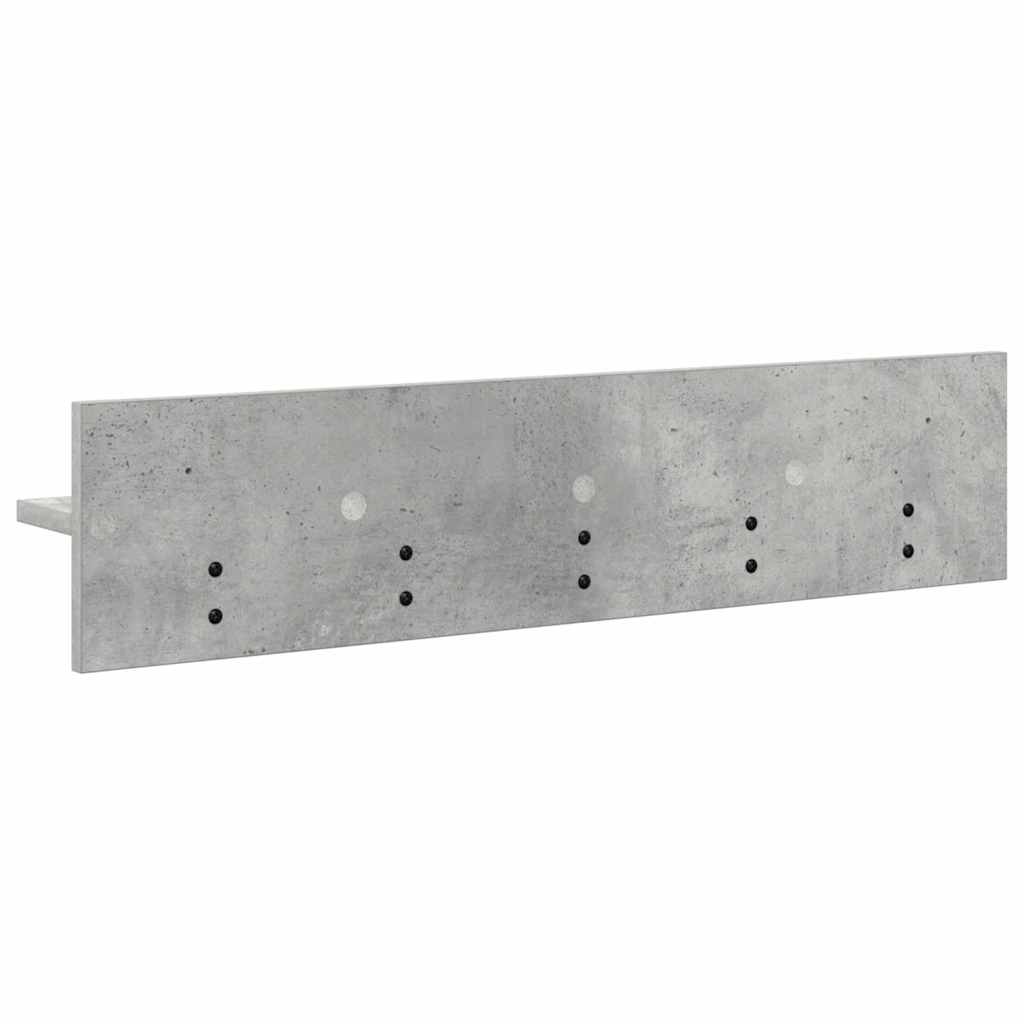Vægmonteret Jakkeholder Vægmonteret Beton Grå 80 x 10,5 x 18 cm