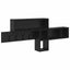 Vægmonteret Jakkeholder Vægmonteret Sort eg 100 x 12 x 43,5 cm