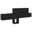 Vægmonteret Jakkeholder Vægmonteret Sort eg 100 x 12 x 43,5 cm