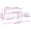 Vægmonteret Jakkeholder Vægmonteret Sort eg 100 x 12 x 43,5 cm