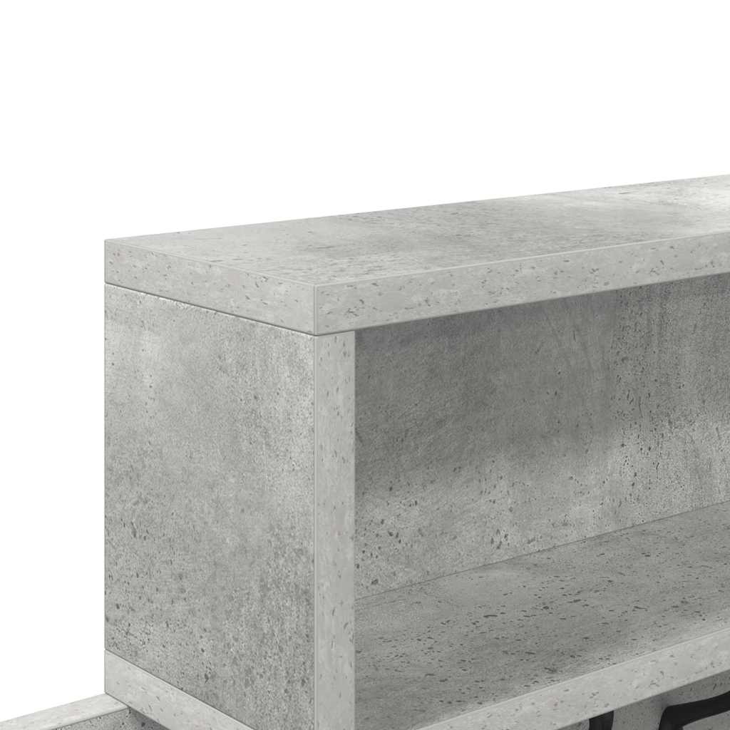 Vægmonteret Jakkeholder Vægmonteret Beton Grå Konstrueret træ